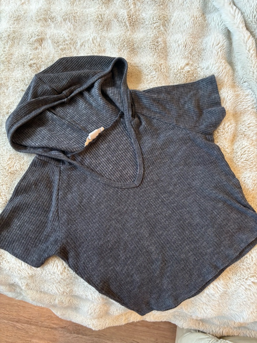Cropped hooded tshirt